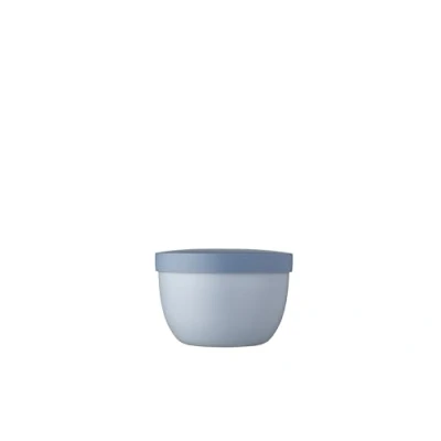 Imagen de Mepal Snackpot Ellipse Recipiente para Alimentos guardar y Transportar Aperitivos Apto Congelador, Microondas Lavavajillas 350 ml Nordic Blue