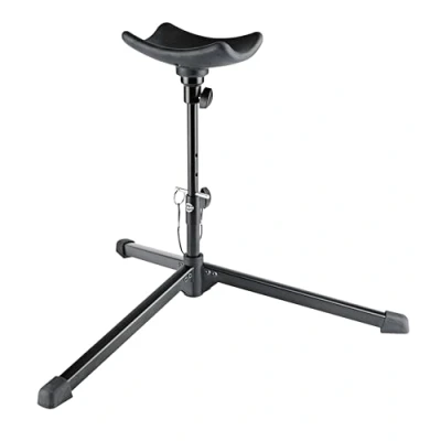 Imagen de K&amp;M 14952 Soporte para tuba, negro adecuado niños con base a presión y pies perfilados soporta hasta 10 kg