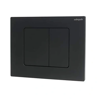 Imagen de Wirquin 55722890 Placa de control cuadrada para inodoro Black Touch