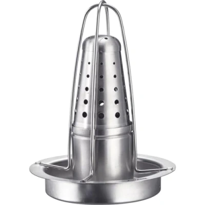 Imagen de Westmark Asador de pollo práctico ayudante para una cocción uniforme y crujiente del frito, ideal la parrilla el horno acero inoxidable