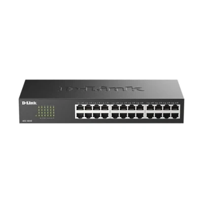 Imagen de D Link DES 1024D Switch de red (24 x RJ45, 100 MB/s, indicador LED), gris (enchufe británico)