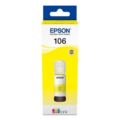 Imagen de EPSON 106 70ml Amarillo Cartucho de tinta para impresoras válido EcoTank ET 7700 / 7750