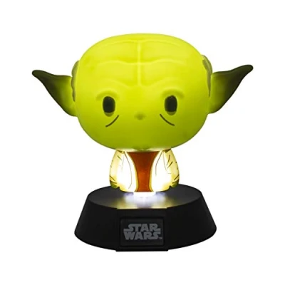 Imagen de Paladone Icon Light BDP Producto Oficial Coleccionable, Super Lindo Jedi Master Yoda luz Nocturna de 10 cm Alto, Funciona con 2 Pilas AAA, Verde