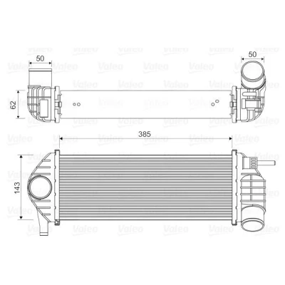 Imagen de VALEO 818584 Intercooler sin válvula EGR RENAULT: Kangoo II Express, / Grand Kangoo, Be Bop norauto, oscaro, mister auto