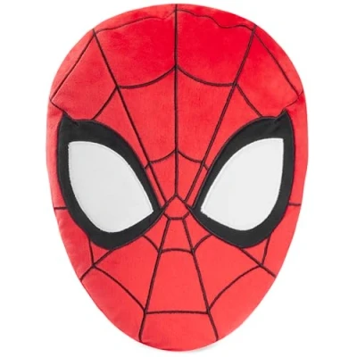 Imagen de Marvel Spiderman Cojines de Felpa 3D, Accesorios Dormitorio para Niños 34 x 25cm Regalos (Rojo)