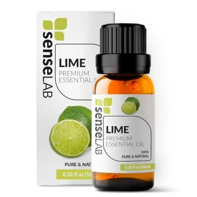 Imagen de SenseLAB Aceite Esencial de Lima 100% Puro Grado Terapéutico para Difusor Aromaterapia y Humidificador el Cuidado la Piel Atomice Subir Ánimo (10 ml)
