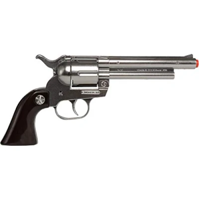 Imagen de Gonher Revolver 12 Tiros Plata, multicolor, sin talla (121/0)