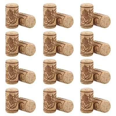 Imagen de 100 unids de Corchos Vino Tapones Botella Corcho Natural/Corchos Vino/Corcho para Manualidades,decoración y pasatiempos(2.1 x 4 cm)