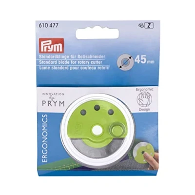 Imagen de Prym Spare Blade for Rotary Cutter Ergonomics 45 mm x, One Size 610477 1, Acero Inoxidable, Multi Coloured, talla única