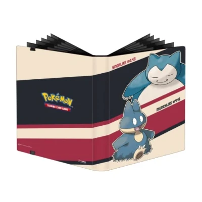 Imagen de Ultra PRO,Pokémon Snorlax &amp; Munchlax (carpeta PRO de 9 bolsillos),Protege tarjetas coleccionables, bolsillos carga lateral, protege y almacena hasta 360 coleccionables tamaño estándar