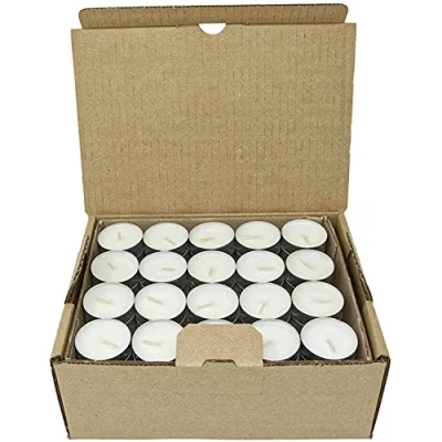 Imagen de Paquete de 120 velas té citronela natural mezcla cera vegetal sin parafina Autonomía 4 horas en vaso aluminio plástico y aceite palma (120 citronela)