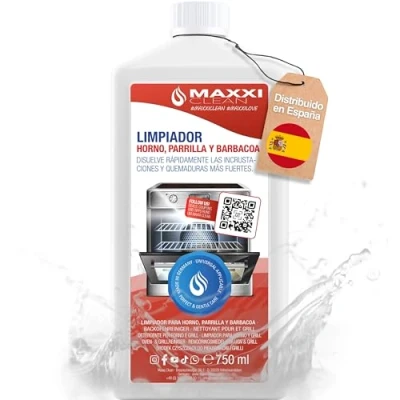 Imagen de Maxxi Clean Limpiador de hornos y parrillas extra fuerte (750 ml) desengrasante acción automática para estufas elimina incrustaciones sin calentar