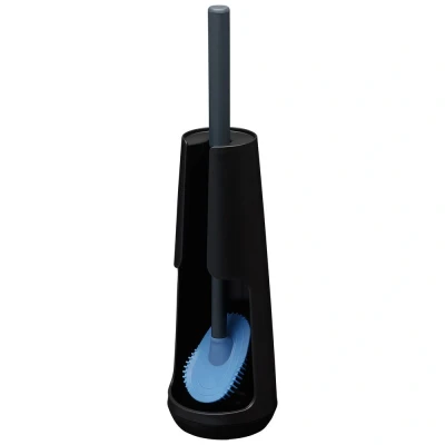 Imagen de Tiger Tess, Escobillero Independiente con Swoop®, escobilla WC Flexible Negro/Antracita, 112x112x428mm