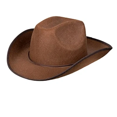 Imagen de Boland Sombrero de vaquero para adultos, tocado, sheriff, jinete rodeo, salvaje oeste, disfraz, carnaval, fiesta temática