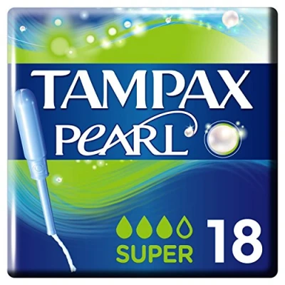 Imagen de Tampax Aplicador Pearl Super Tampones, 18 cada uno