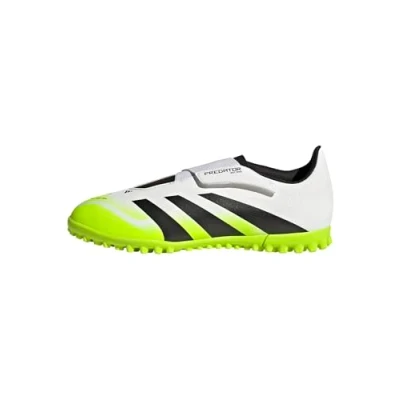 Imagen de adidas Performance Predator CLUB Unisex Botas de fútbol multitacos para niños, Talla: 37 1/3, White/core black/lucid lemon Zapatos