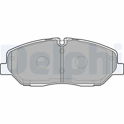 Imagen de DELPHI LP3294 Juego de pastillas freno preparado para indicador desgaste Chapa antichirridos sin accesorios HYUNDAI: H350 Bus