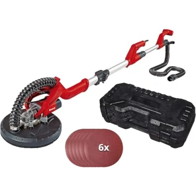 Imagen de Einhell Pulidora de obra seca TC DW 225 (600 W, máx. 1500 min. 1 velocidad en vacío, mango telescópico, para discos con velcro, incluye 6 lijado mm diámetro )