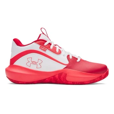 Imagen de Under Armour UA Lockdown 7, Zapatillas Unisex Adulto, Blanco Rojo Racer Rojo, 40 EU