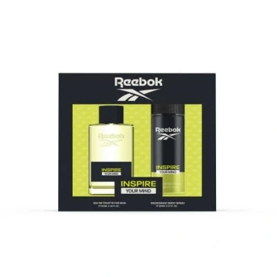 Imagen de Reebok Inspire Your Mind Estuche Regalo Perfumes Hombre Pack de 2 Piezas Eau Toilette 100ml y Desodorante Body Spray 150ml con Vaporizador Set Fragancia Fresca, Sensual Oriental Colonia