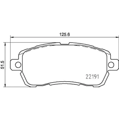 Imagen de HELLA 8DB 355 031 721 Juego de pastillas freno no preparado para indicador desgaste con tornillos pinza accesorios FORD: KA+ Hatchback