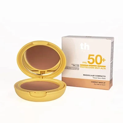 Imagen de Thader Th Pharma Maquillaje Compacto con Protección Solar FPS 50+ de acabado mate y sedoso, 15 ml (Doré)