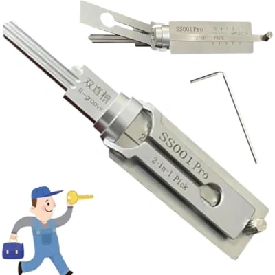 Imagen de Master Key Decoder,Stainless Steel Decoder,Fast Key,Door Lock Opener Pick,Lock Pick Decoder,decodificador De Llaves 2 En 1,decoder Tool,lecteur Décodeur Crochetage Serrure Pour Auto