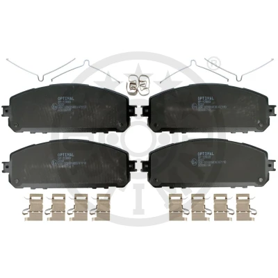Imagen de OPTIMAL BP 12889 Juego de pastillas freno Eje delantero con avisador acústico desgaste accesorios JEEP: Cherokee V