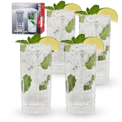 Imagen de Spiegelau &amp; Nachtmann Perfect Serve 4500179 Juego de 4 vasos altos (cristal, 350 ml)