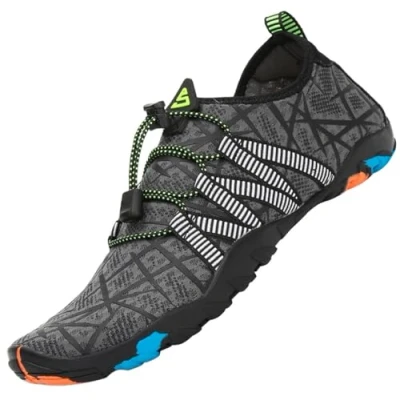 Imagen de SAGUARO Escarpines Hombre Mujer Zapatillas de Agua Antideslizantes Zapatos Secado Rápido Playa Calzado para Natacion Surf Acuaticas Piscina Gris Gr.43 EU