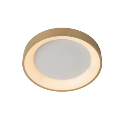 Imagen de Lucide Vidal Plafón LED, dorado, Ø 28 cm, atenuable, acrílico