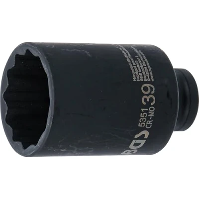 Imagen de BGS 5351 Llaves de vaso impacto 12 caras entrada 12,5 mm (1/2&quot;) 39