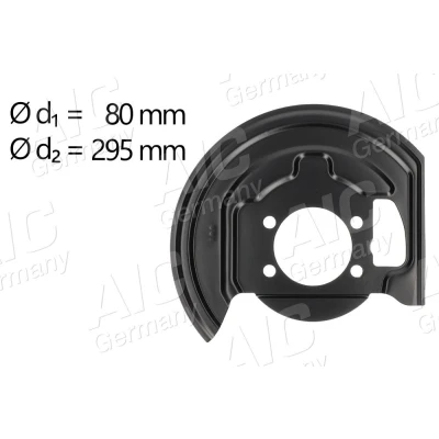 Imagen de AIC 58192 Chapa Protectora de Disco Freno Eje delantero, derecha NISSAN: Qashqai / Qashqai+2 I