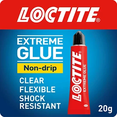 Imagen de Loctite Extreme Glue, pegamento transparente flexible multiusos con resistencia a golpes y la intemperie, de reparación fórmula gel antigoteo, fuerte para interiores