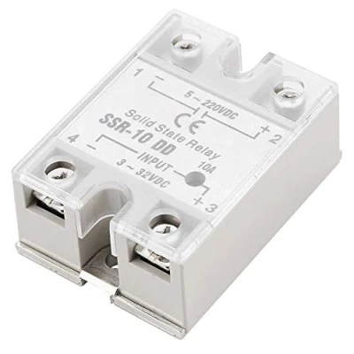 Imagen de SSR 10DD 10A 5 220V SCR DC Relé de Estado Sólido Módulo Tipo Bidireccional para Paneles Control Industriales Automatizados