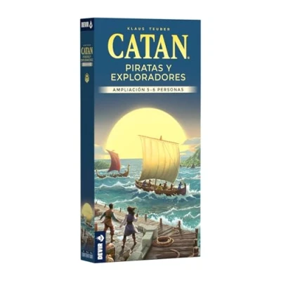 Imagen de Devir Catan: Ampliacion Expansion Piratas y Exploradores para 5 6 Jugadores, Juego de Mesa, Mesa con Amigos, Ingenio, Divertido (BGPIR56)