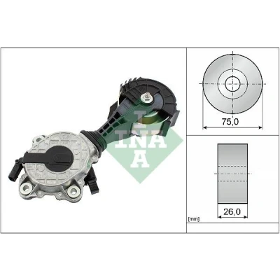 Imagen de INA 534 0425 10 Brazo tensor, correa trapecial poli V PEUGEOT: 207 Hatchback, 308 II CC, MINI: Countryman
