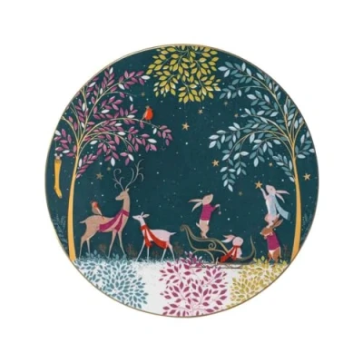 Imagen de Sara Miller London Woodland Tales Plato para servir, ciervo y petirrojo