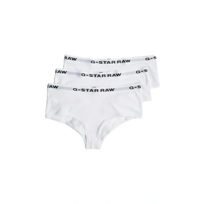 Imagen de G Star RAW Hipster 3ER PACK Stretch LOGO Einfarbig Braguitas, Mujer, Talla: 42, Weiß