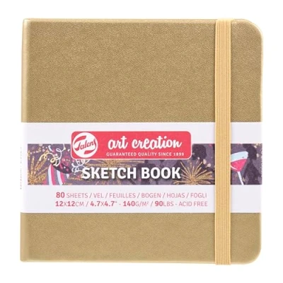 Imagen de Talens Art Creation Cuaderno de bocetos 80 hojas, tamaño 12 x cm, oro blanco