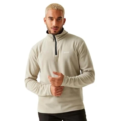 Imagen de Regatta Mens Thompson Half Zip Light Thermal Fleece Jacket Forro Polar con Media Cremallera, Abbeystone, M para Hombre