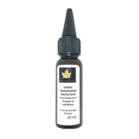 Imagen de Barniz de protección 25 ml para hoja oro plata y metálico