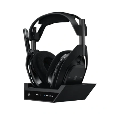 Imagen de Auriculares gaming Logitech G ASTRO A50 X, Estación base, Multidispositivo, HDMI 4K, Lightspeed, Micrófono, PC/Mac/PS/Xbox, Bluetooth, Negro