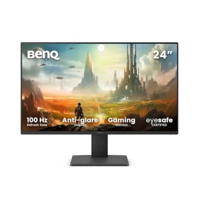 Imagen de BenQ Monitor GW2491E de 23,8 FHD 1080p, 100Hz, IPS, Eye Care, HDMI, DisplayPort, 1920x1080, Bisel ultradelgado, Certificado TUV, sin Parpadeo, Low Blue Light Plus, CareU