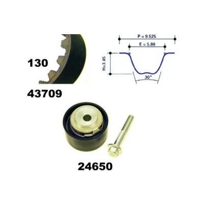 Imagen de MAPCO 23632 Kit de correa distribución 130 con material montaje añadido FORD: Transit Mk4 Furgón, Camión plataforma/Chasis