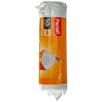 Imagen de Paclan Bolsas de basura con asa, 20 x 50 l, unidades