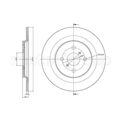 Imagen de Disco de freno METELLI 23 0947C