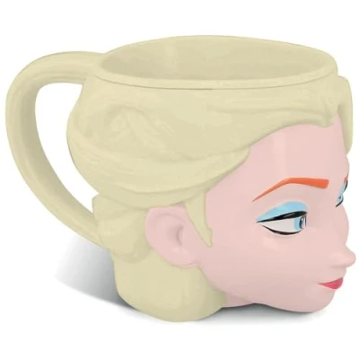 Imagen de Disney Taza para niñas Frozen con diseño de Elsa 3D, 210 ml, asa