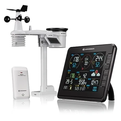Imagen de Bresser Explore Scientific 7 in 1 WiFi Professional Weather Station with Underground, Negro