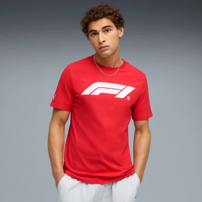 Imagen de Puma F1 ESS LOGO TEE Camiseta estampada, Hombre, Talla: XS, Pop red